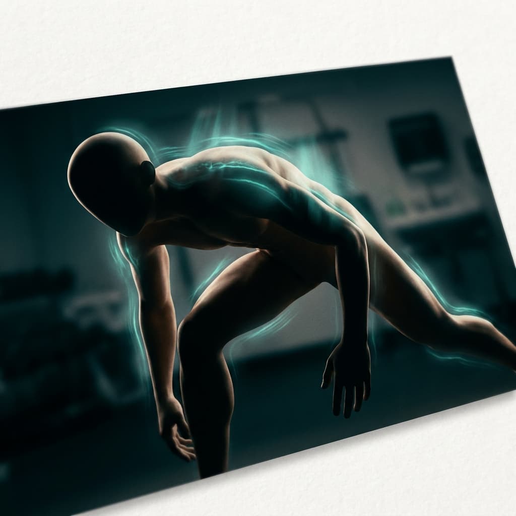 Athletic Overtraining treatment editorial illustration