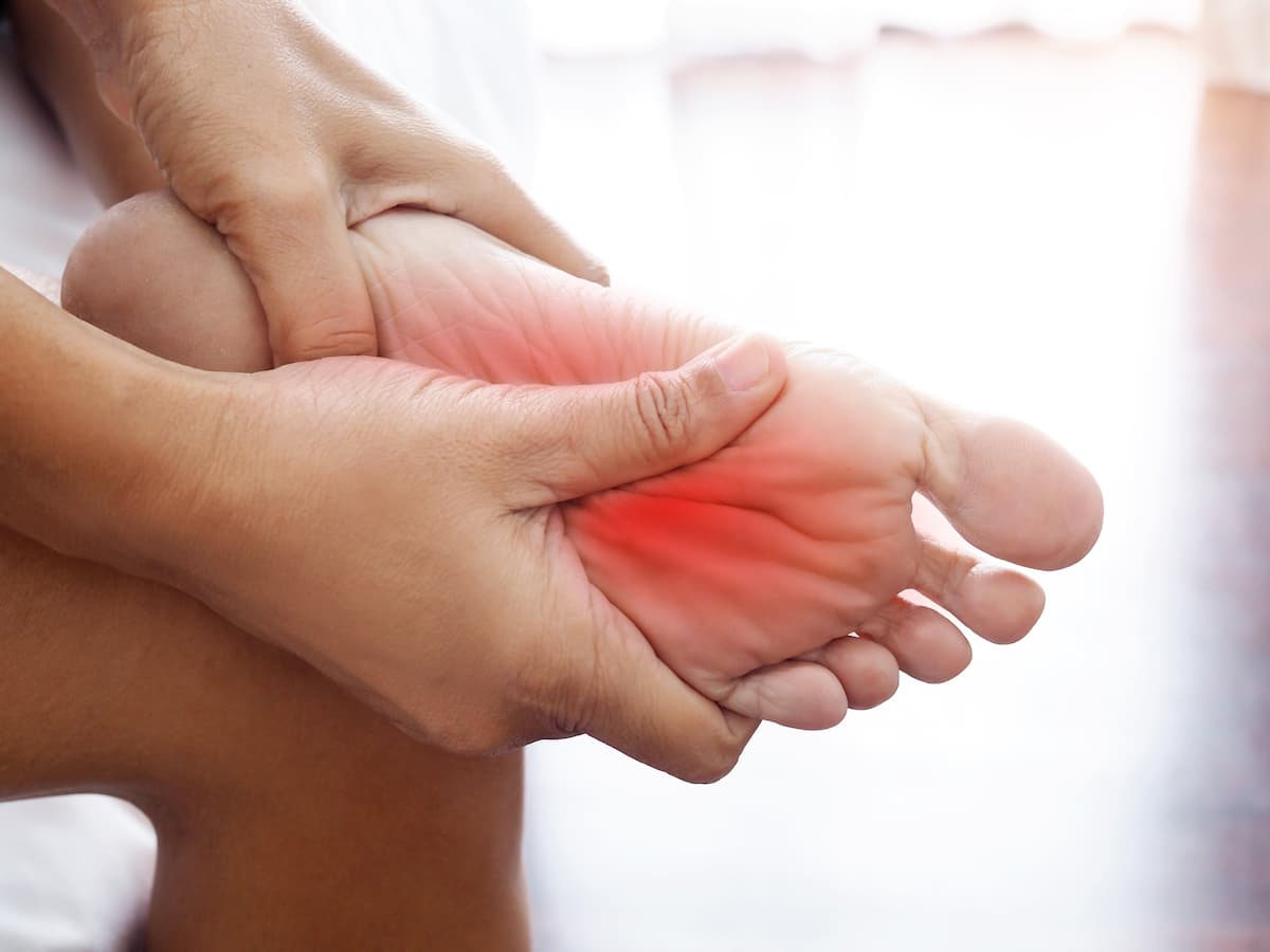 Plantar Fasciitis treatment editorial illustration